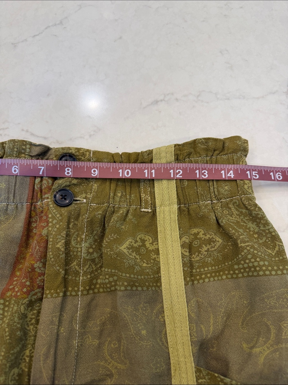 Urban Outfitters Isla Linen Patchwork Pants Size Large - Picture 7 of 9